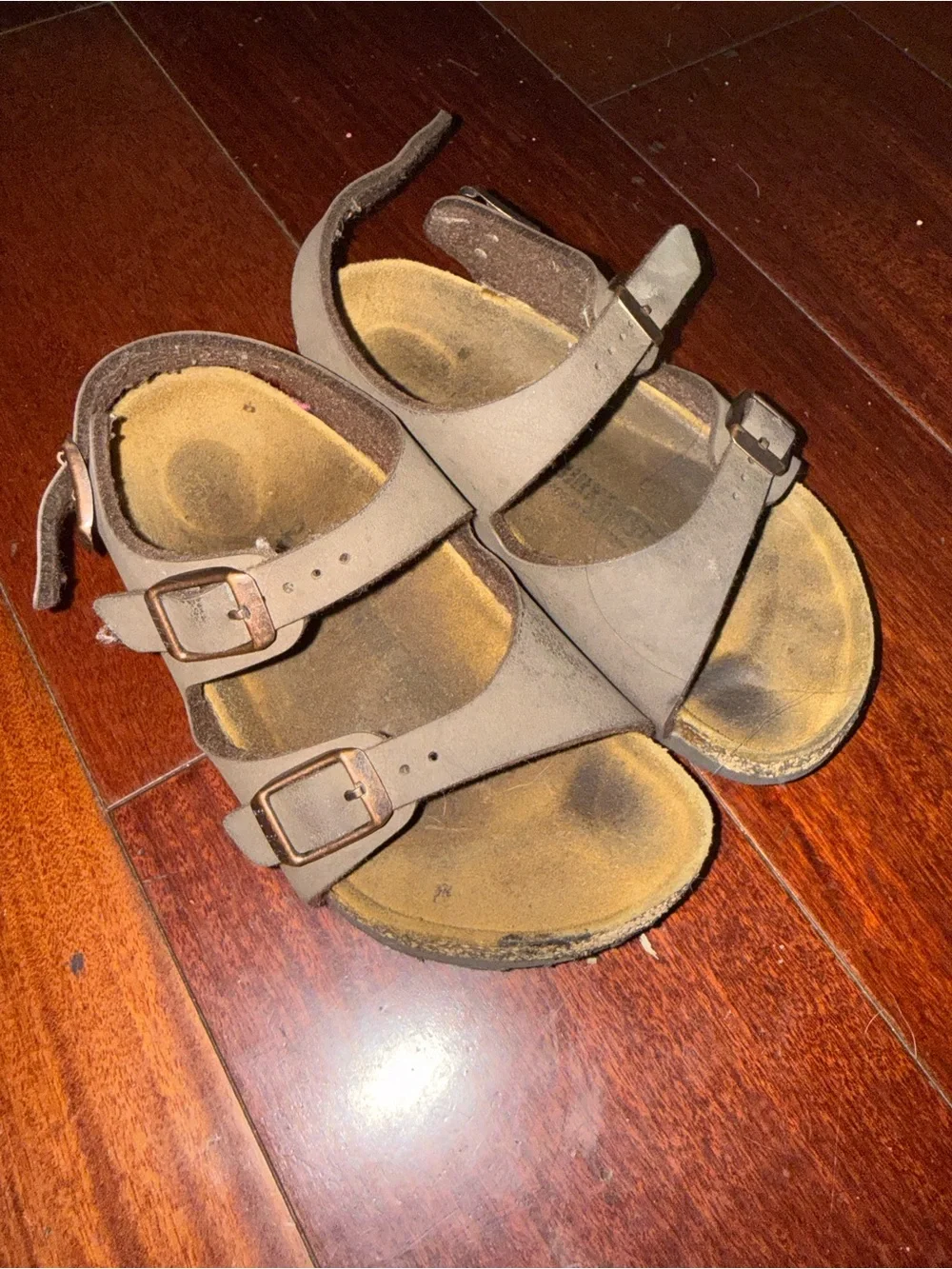 Little Kid Adjustable Double-Strap Birkenstock Roma Sandal - Brown